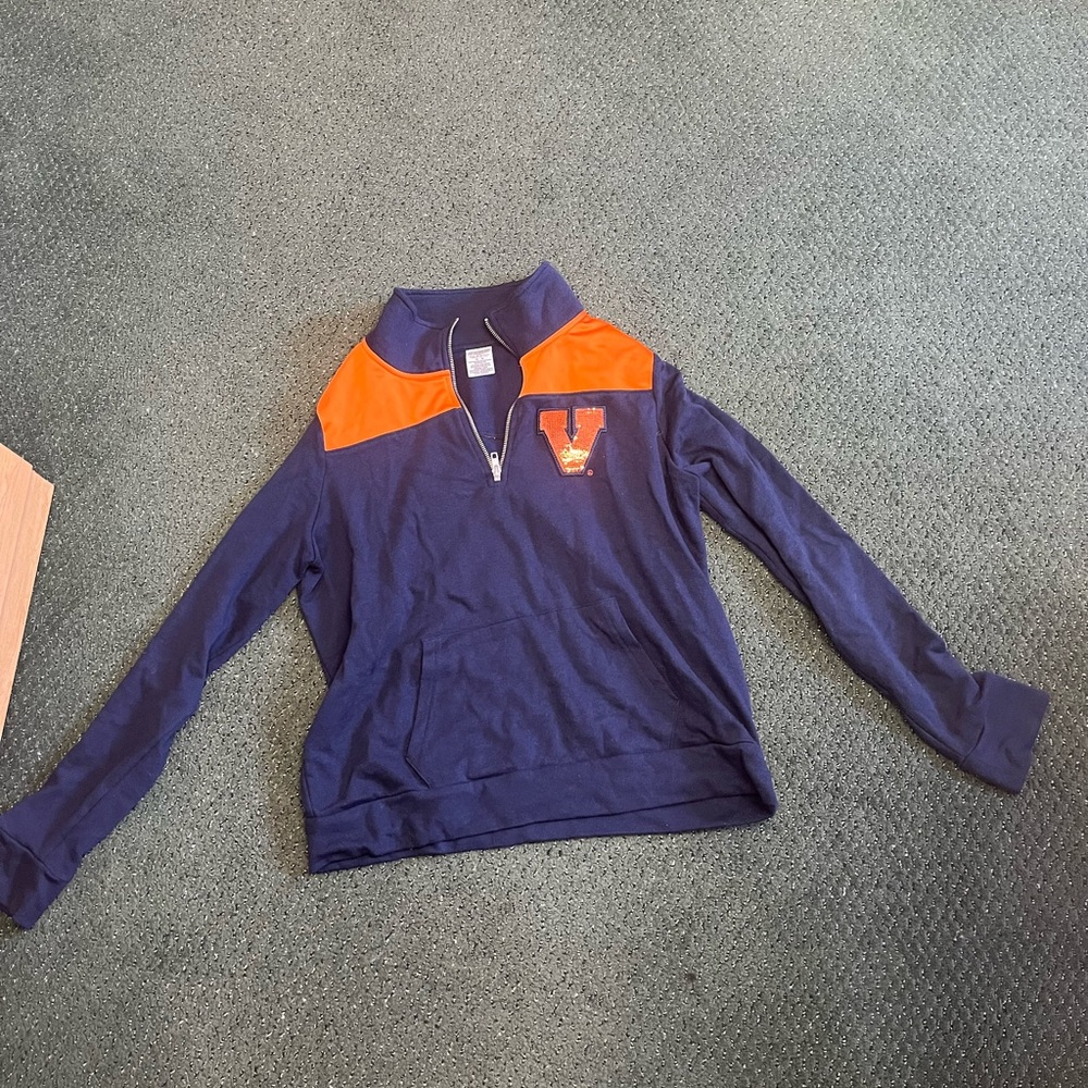 Victoria’s Secret PINK half-zip pullover sweatshirt: University of Virginia UVA
